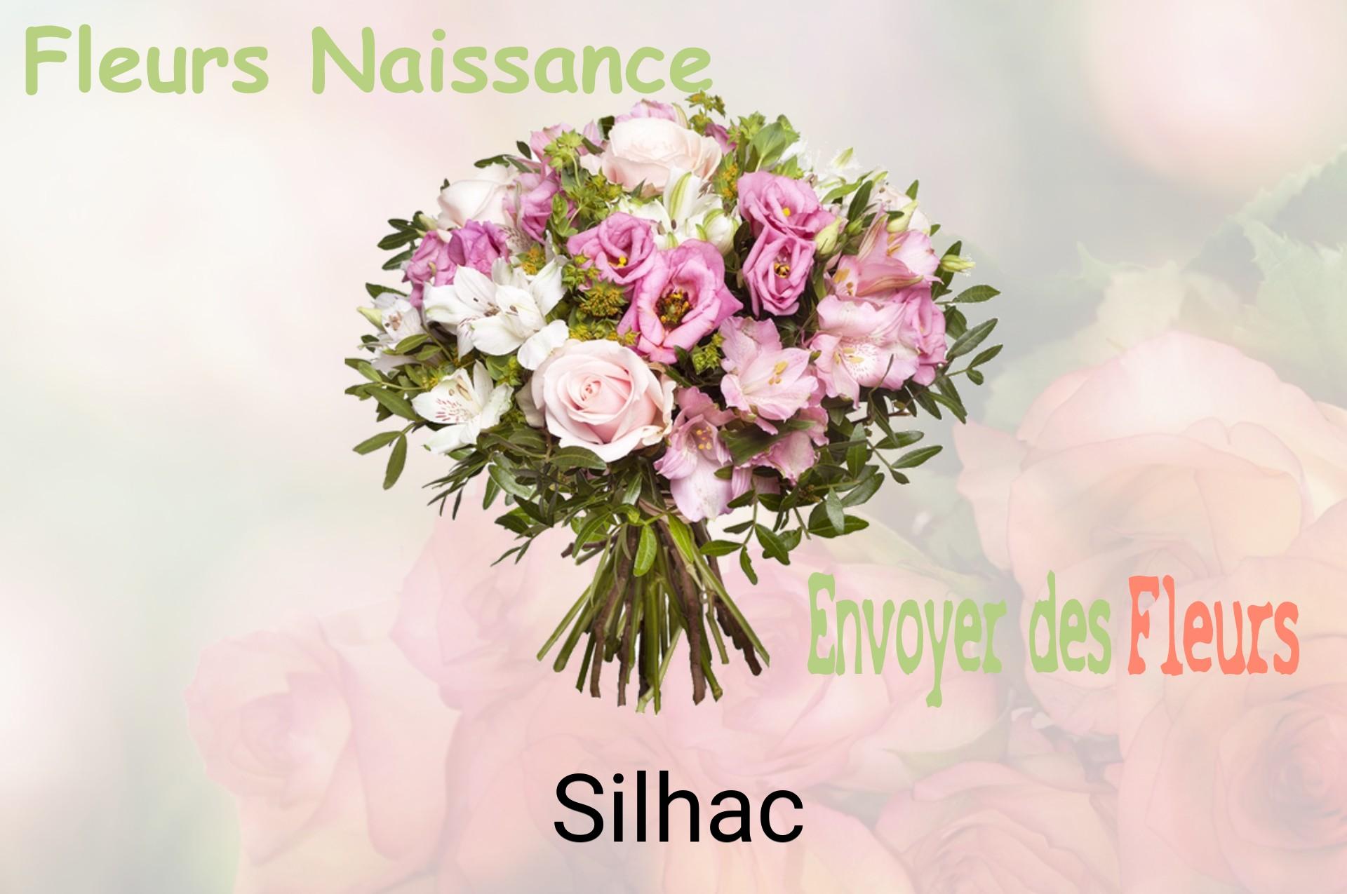Bouquet de fleurs de naissance livré à Silhac